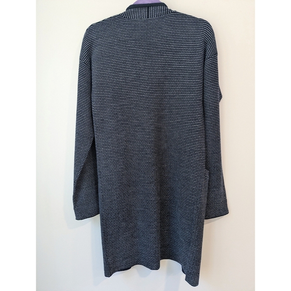 NEW Theory Armelle Wool Long Striped Cardigan - Picture 6 of 7